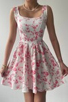 Rowan Çiçek Detaylı Elbise