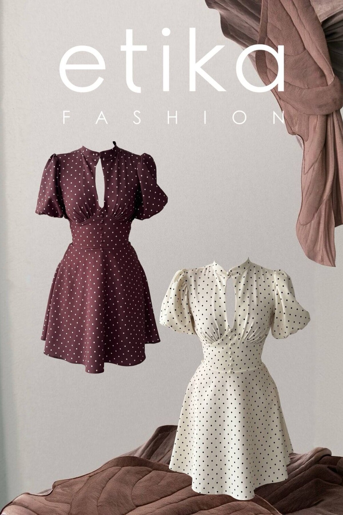 Alsace Dress with Low-Cut Detail