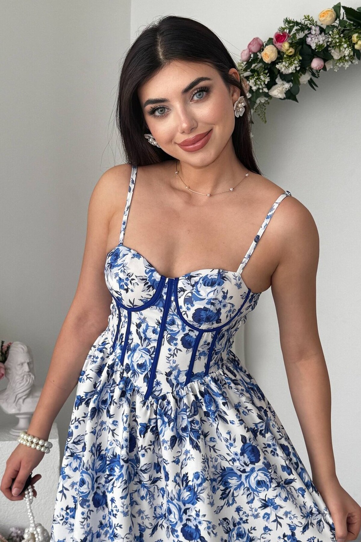 Delya İp Askılı Elbise