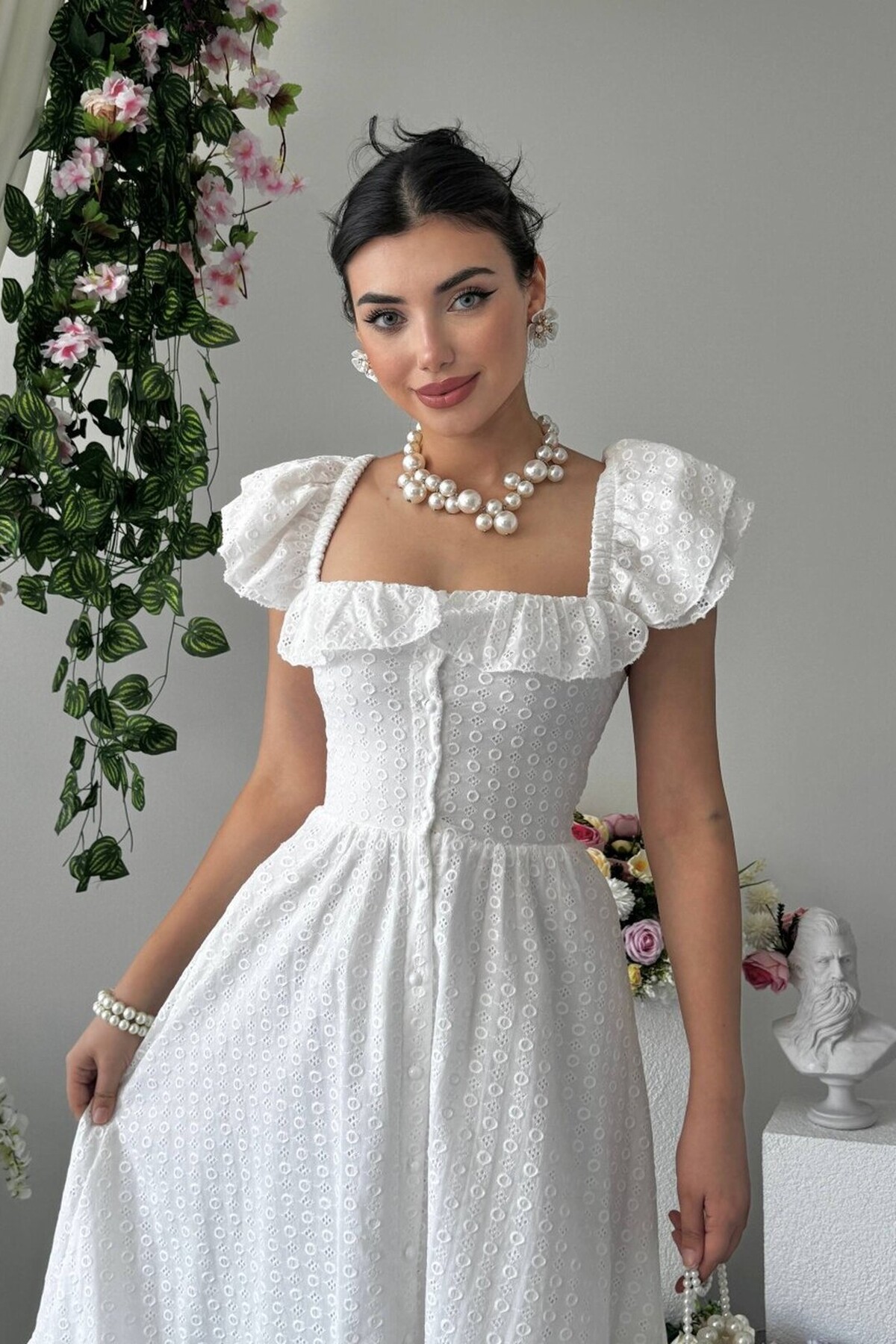 Denep Button Detail Dress