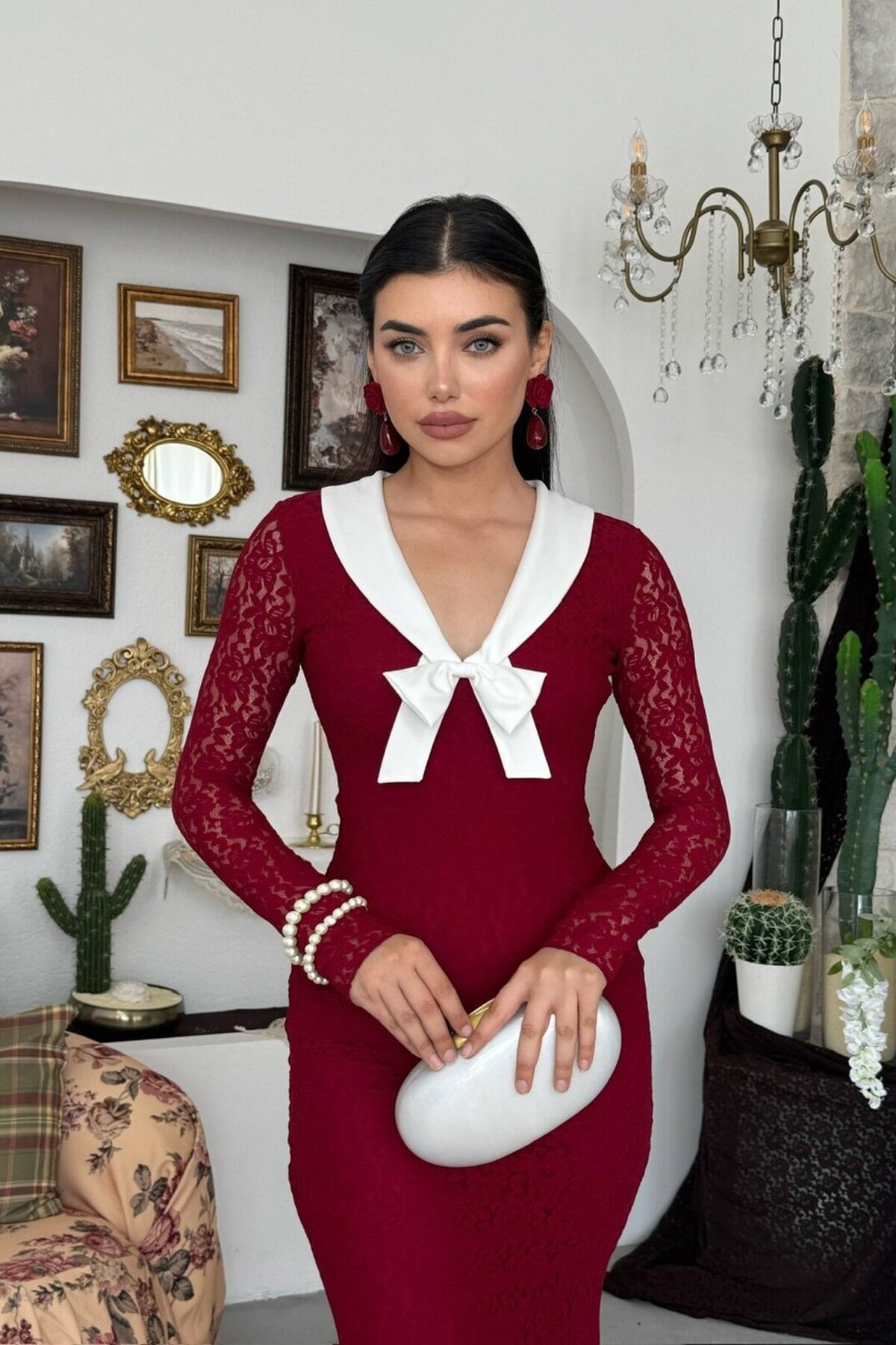 Duyru Dress with Bow Detail