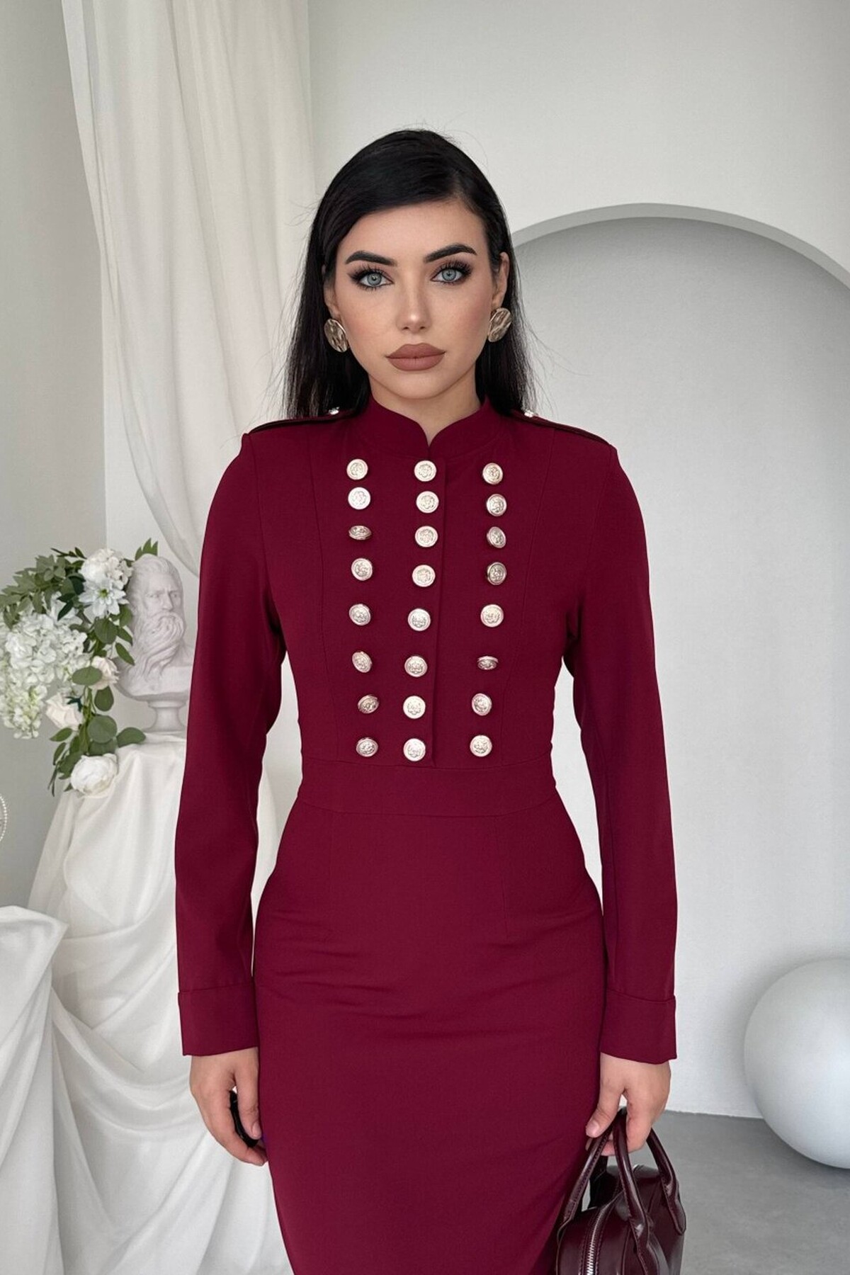 Gurea Button-Detail Dress