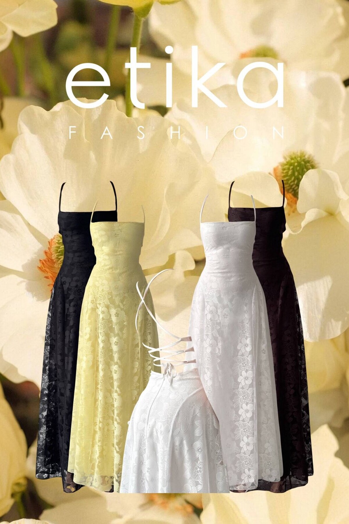 Husa Sırt Bağlamalı Elbise