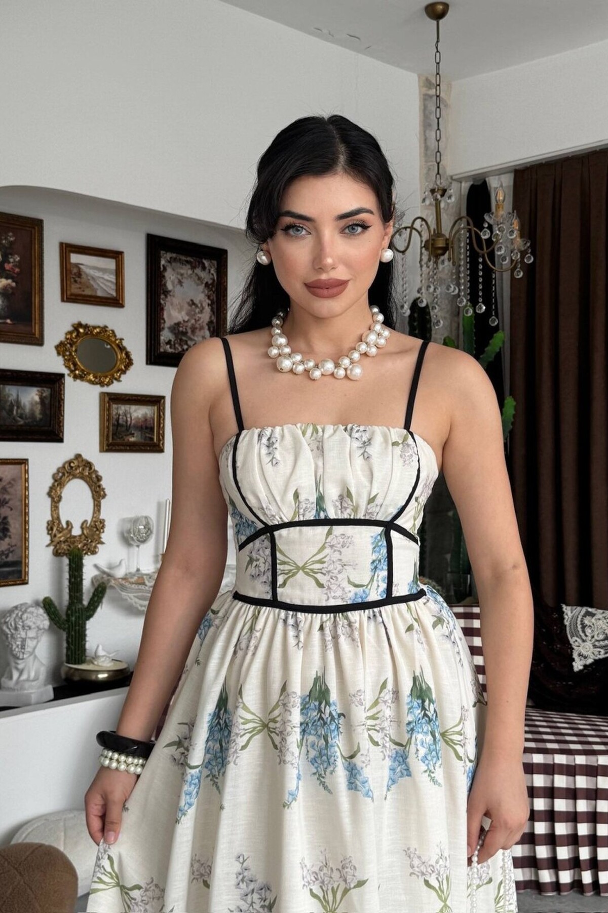 Lues İp Askılı Elbise