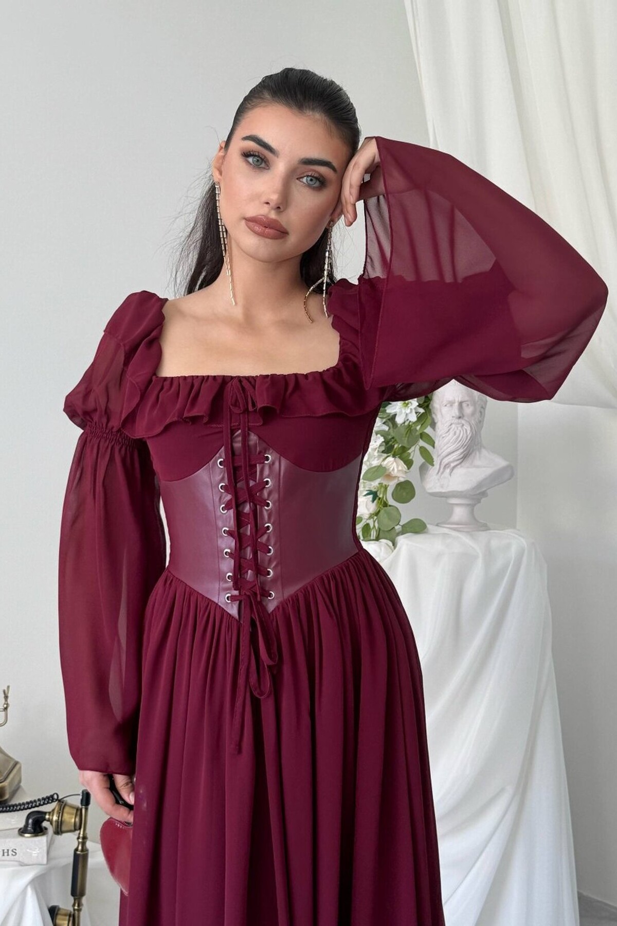 Oras Midi Dress