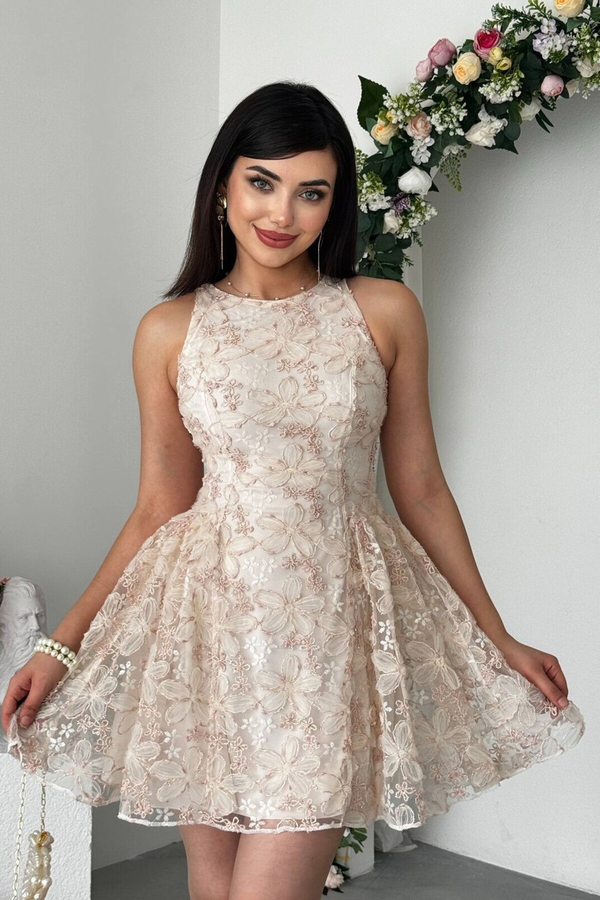 Oyul Flower Patterned Dress