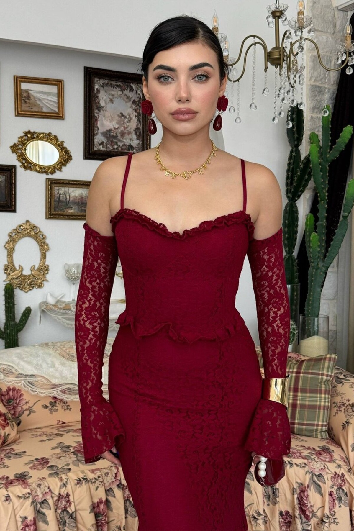 Rense Dress with Cord Strap Detail