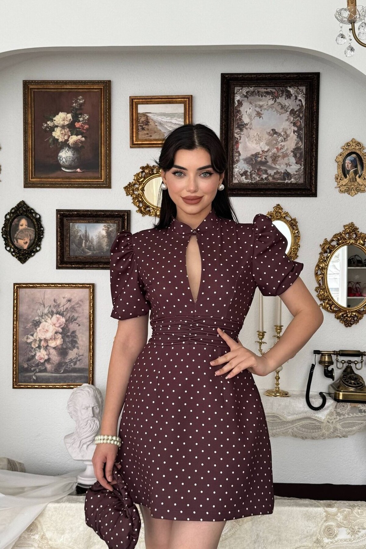 Yues Cut Out Detaylı Elbise