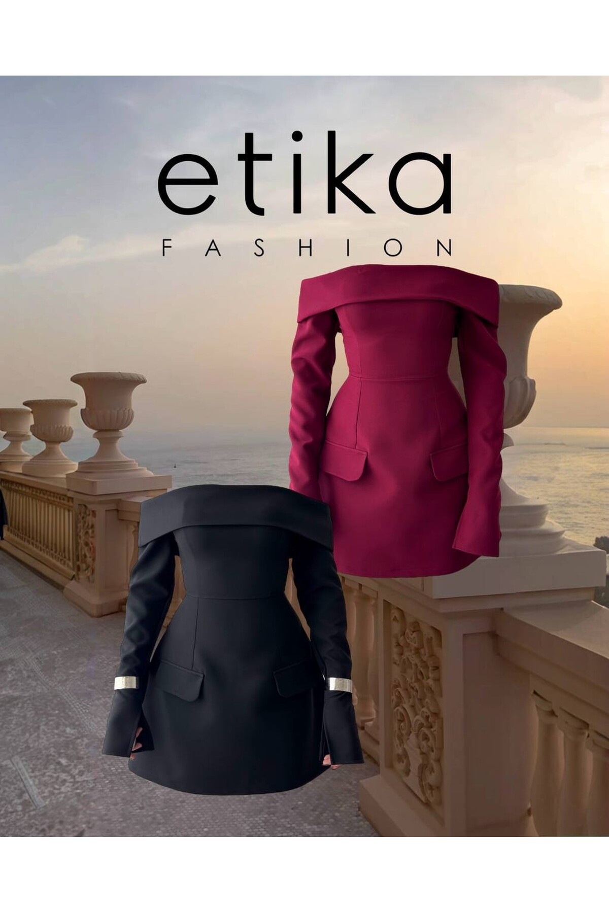 Devru Strapless Dress