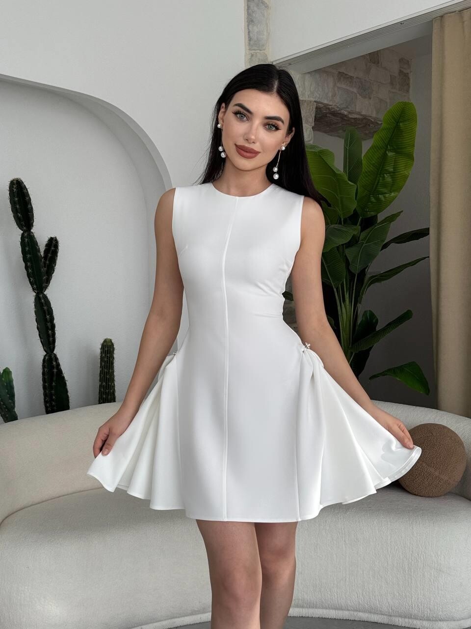 More Pearl Detailed Dress