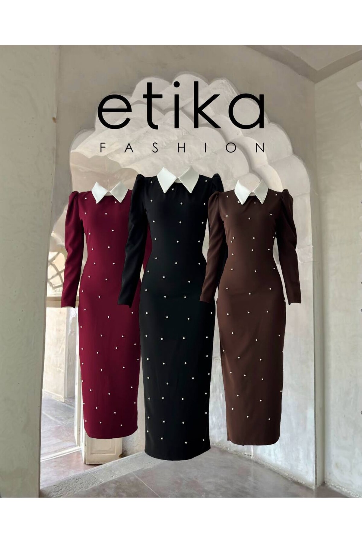 Noi Pearl Detailed Dress