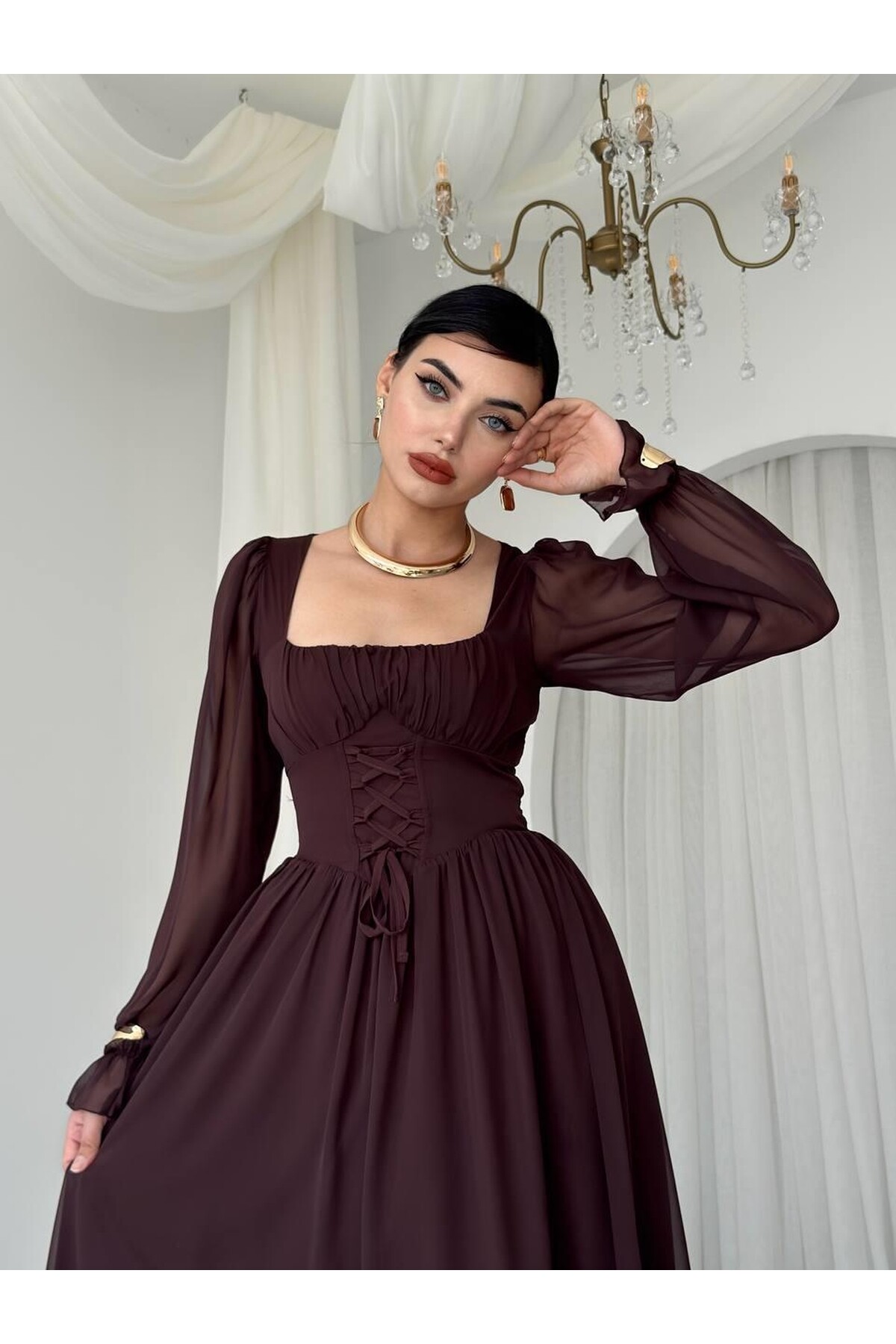 Tamo Bodice Tie Dress