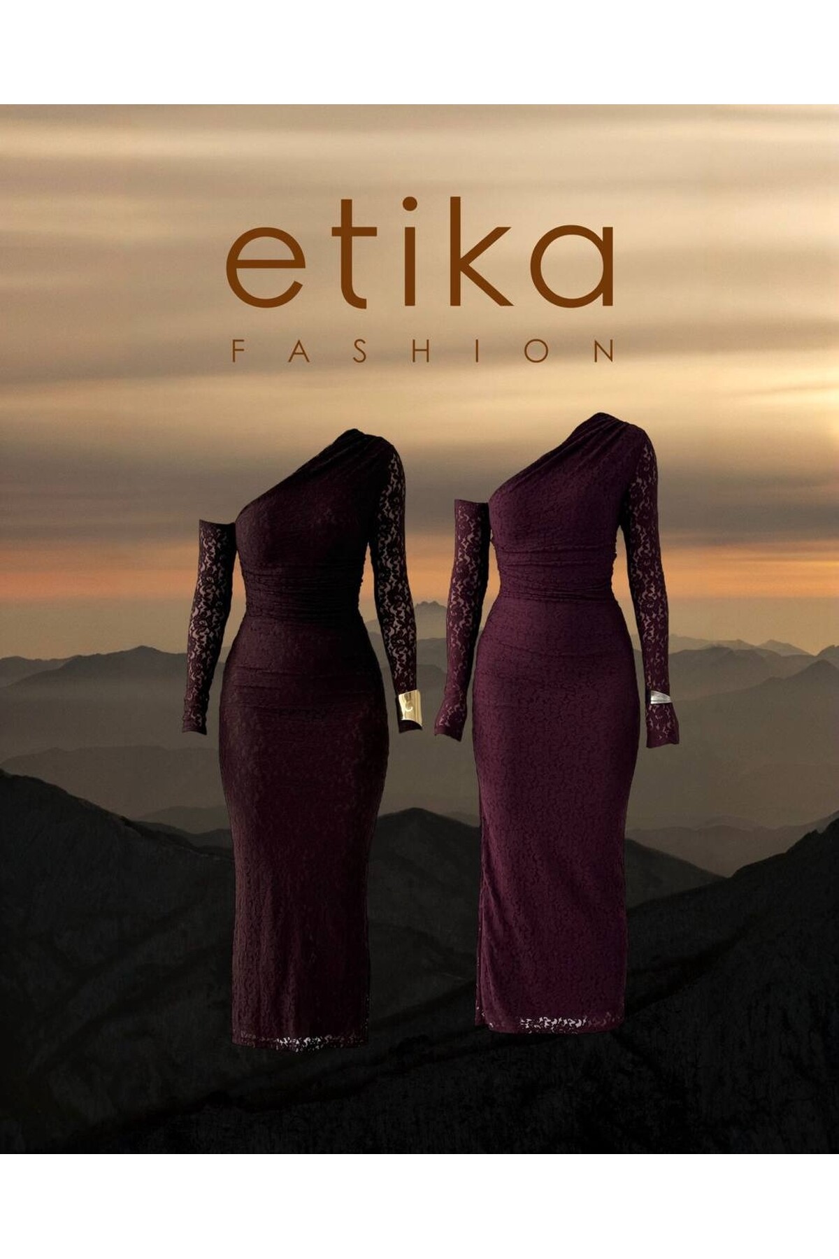 Bees One Shoulder Detailed Dress