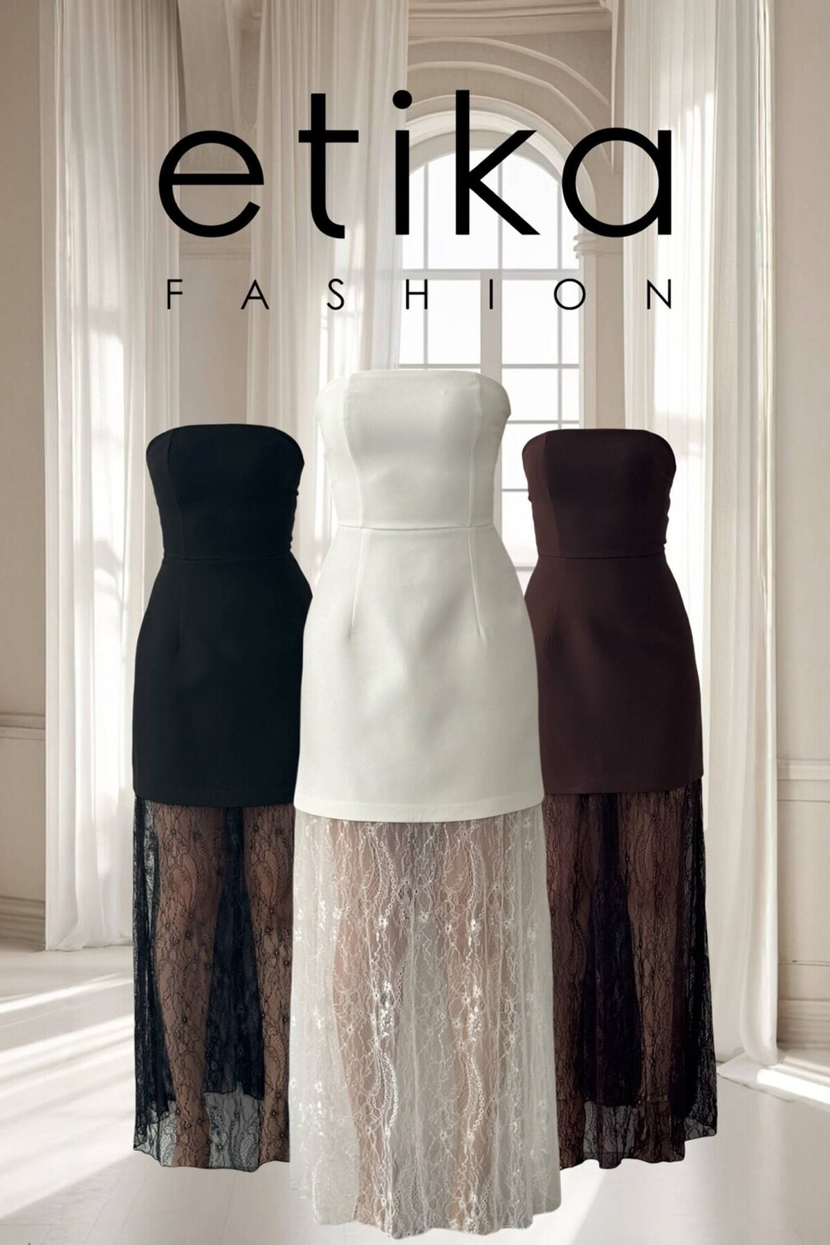 Ceson Straplez Elbise