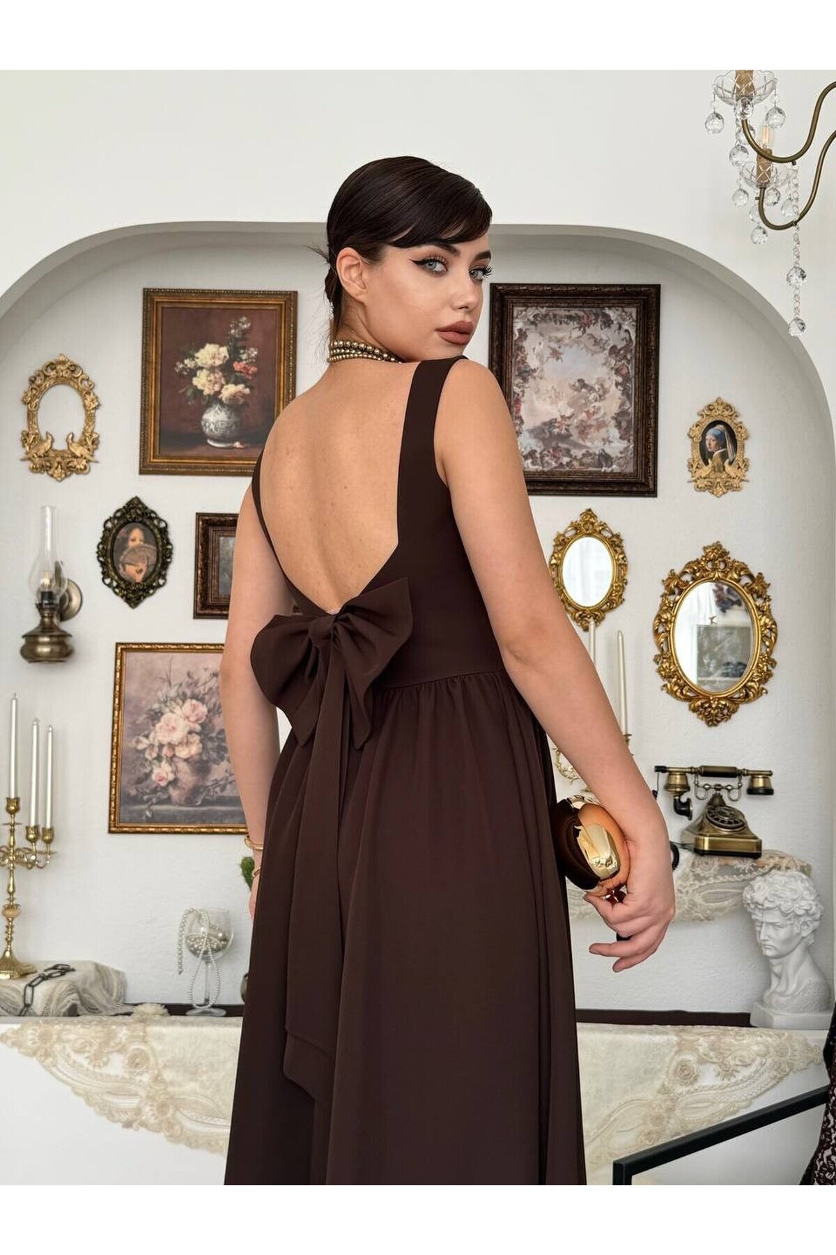 Dınas Fiyonk Detaylı Elbise