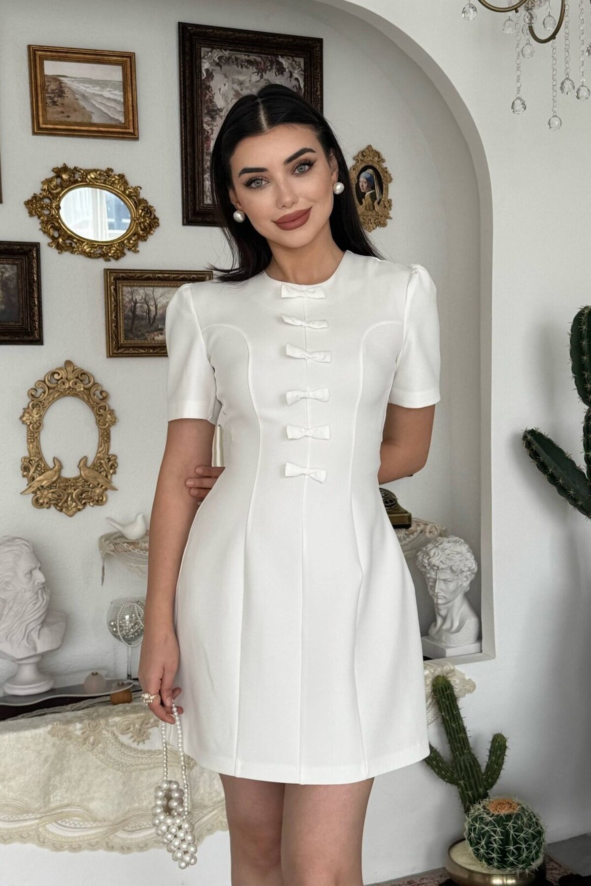 Evan Fiyonk Detaylı Elbise