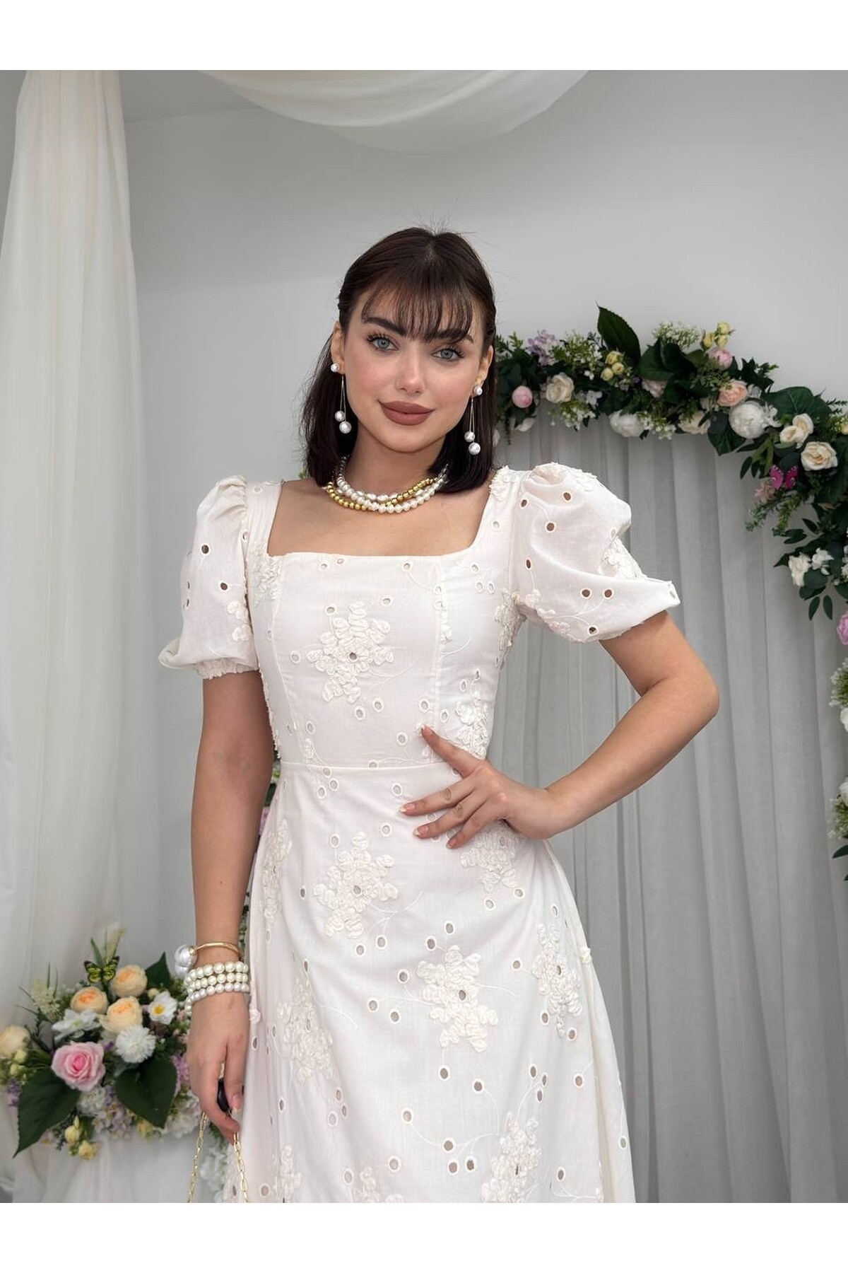 Graf Balloon Sleeve Dress