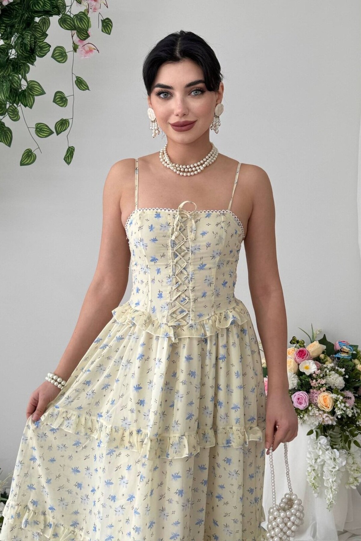 Hafza Rope Strap Dress