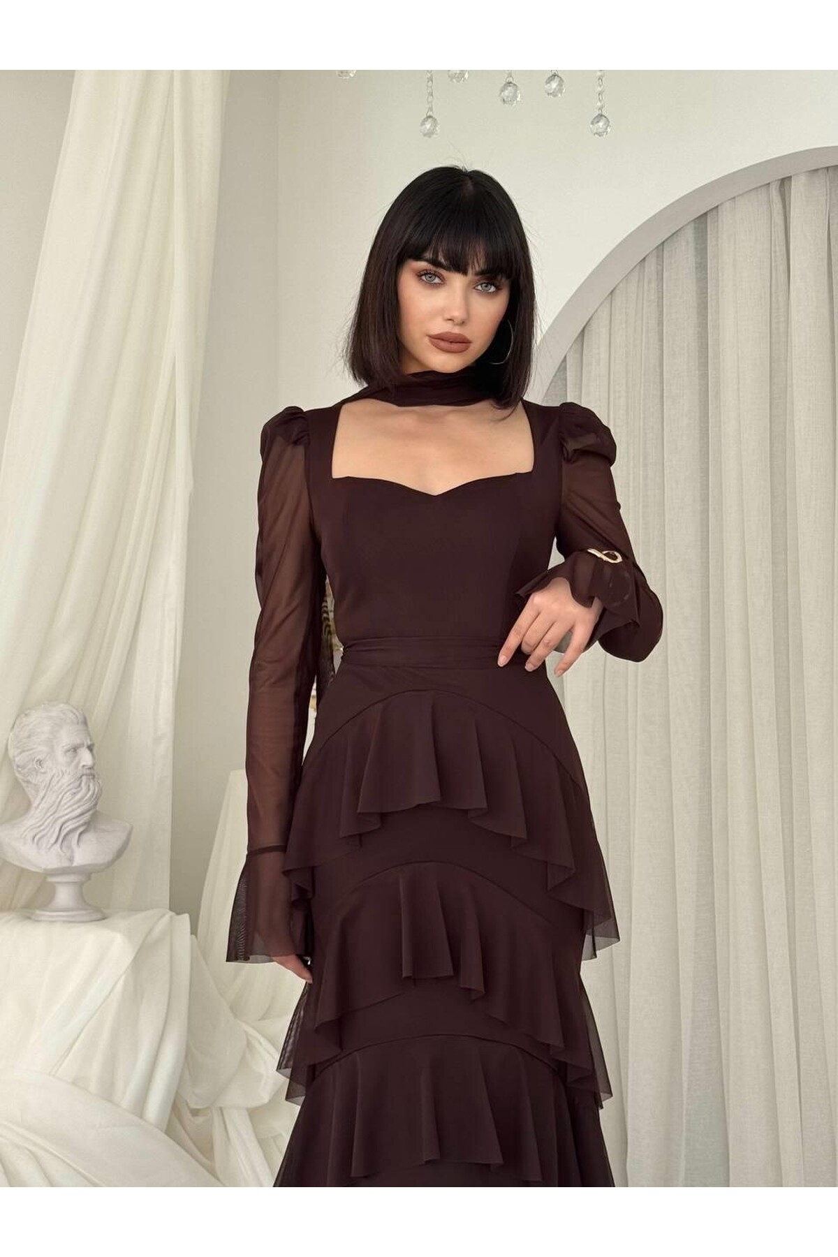 Juvy Shawl Detail Dress