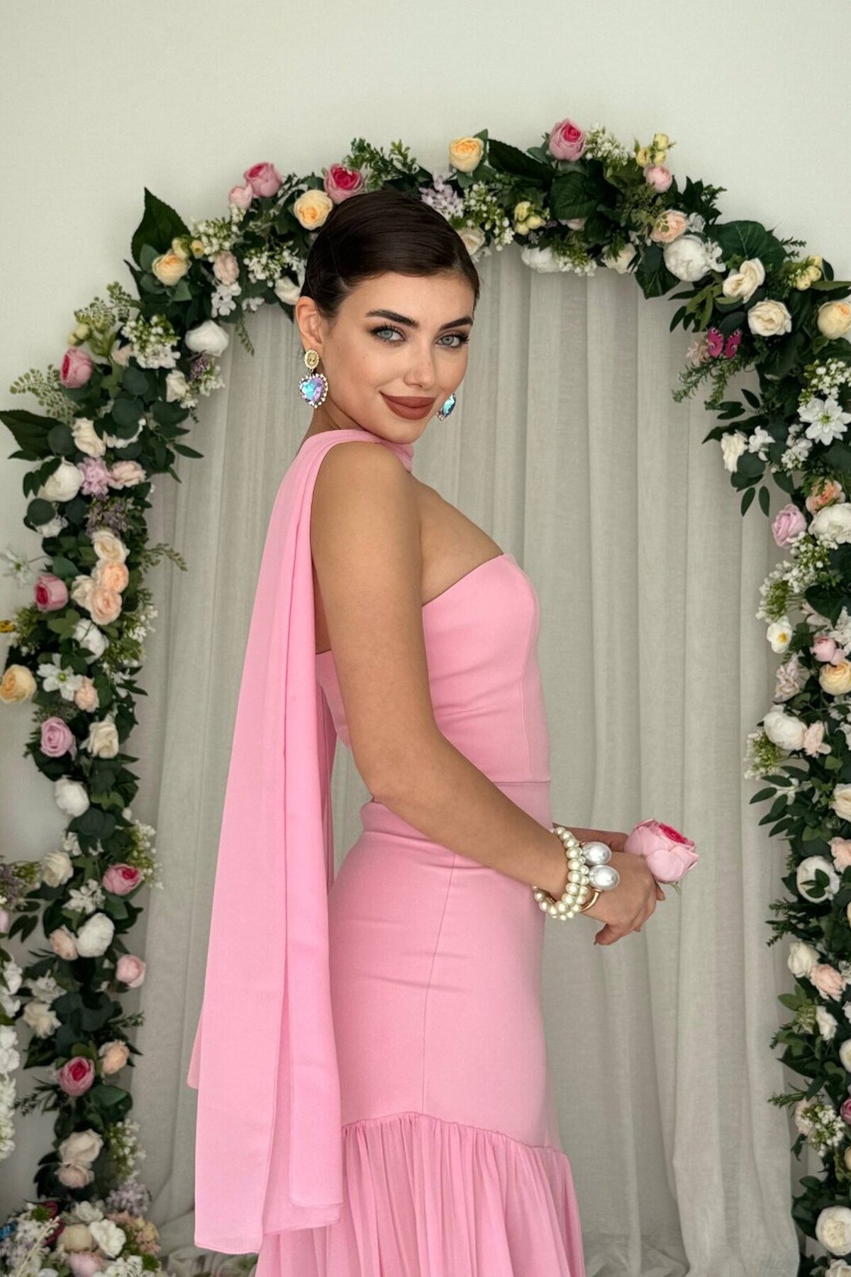 Manen Shawl Detail Dress