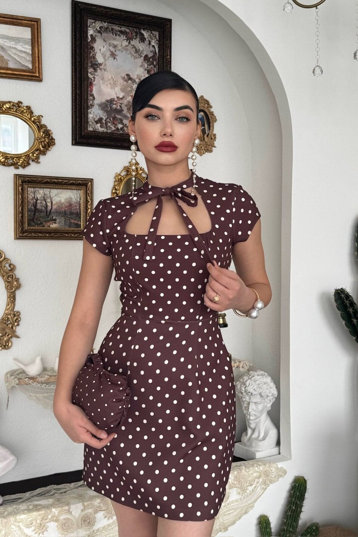 Marden Cut- Out Detaylı Elbise