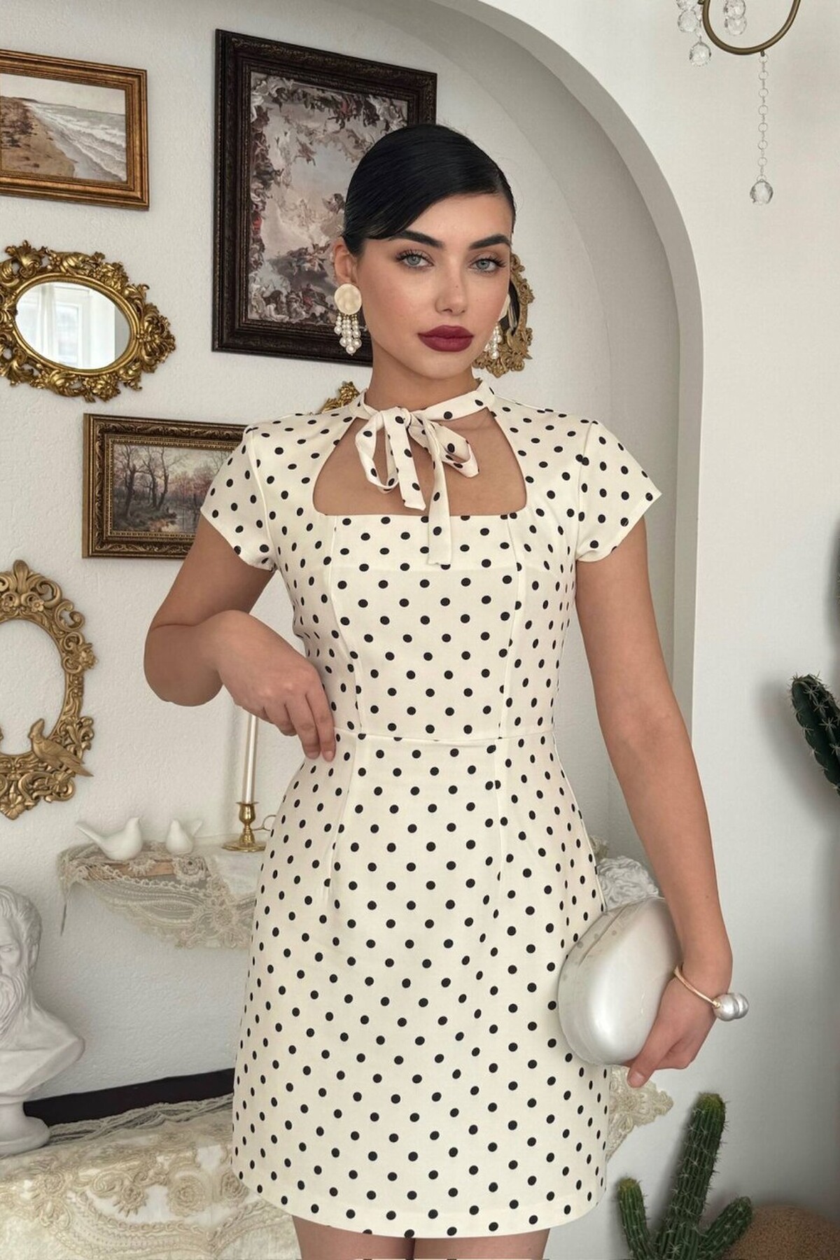 Marden Cut- Out Detaylı Elbise