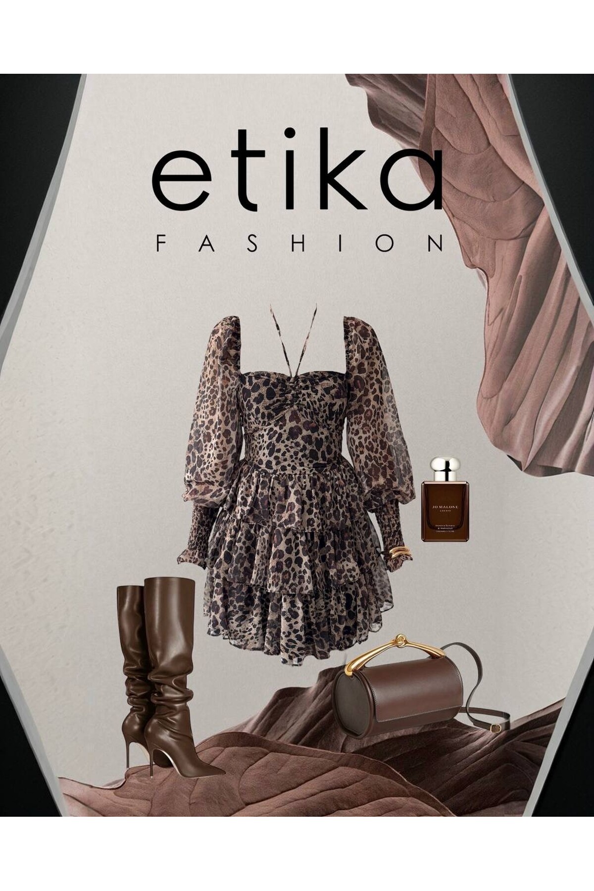 Mio Balloon Sleeve Dress