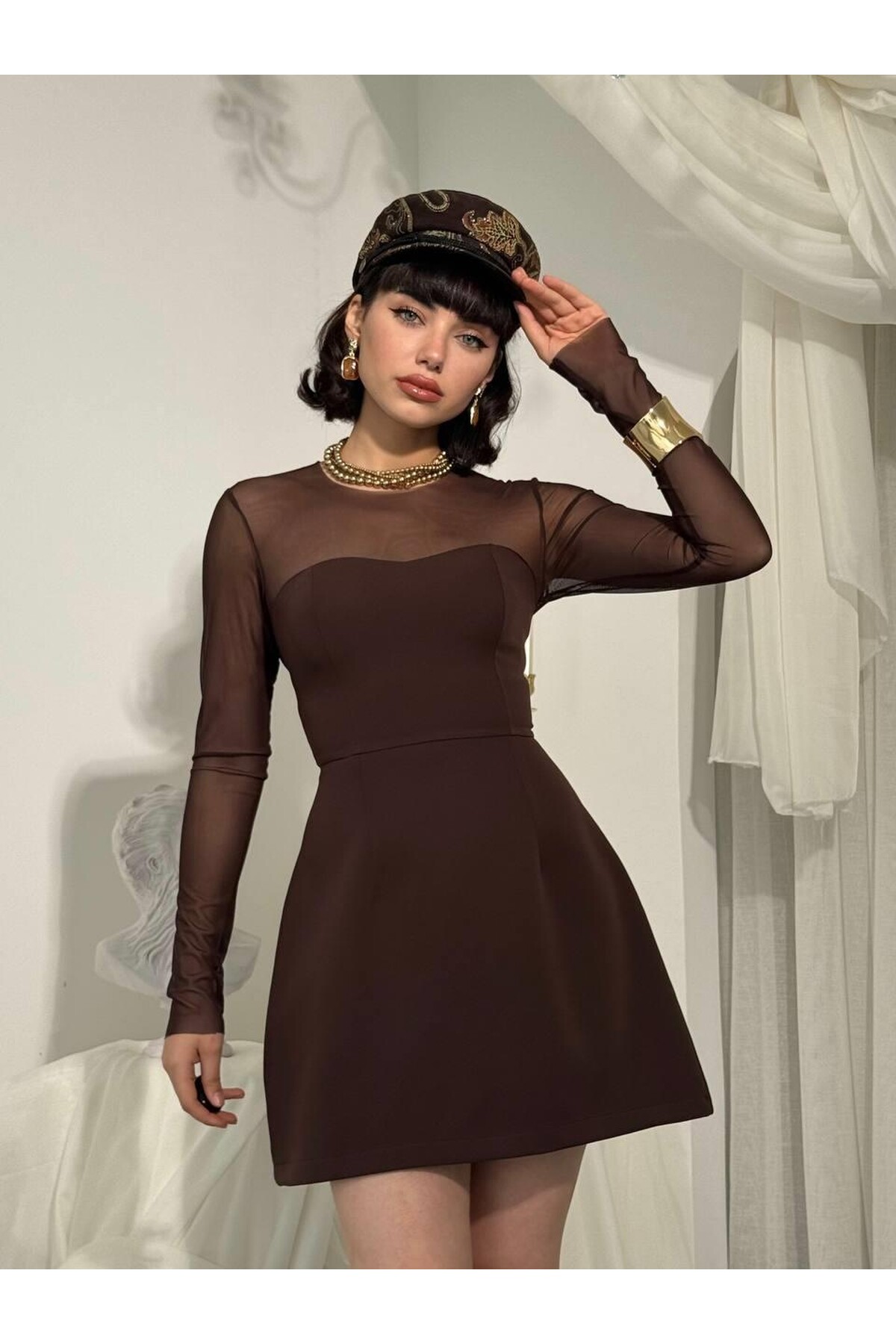 Nessa Transparan Elbise