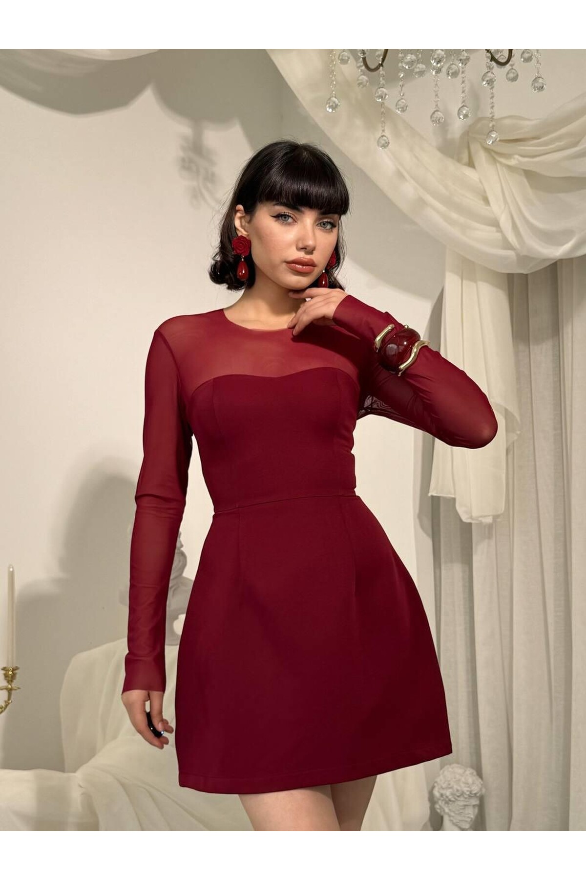 Nessa Transparan Elbise