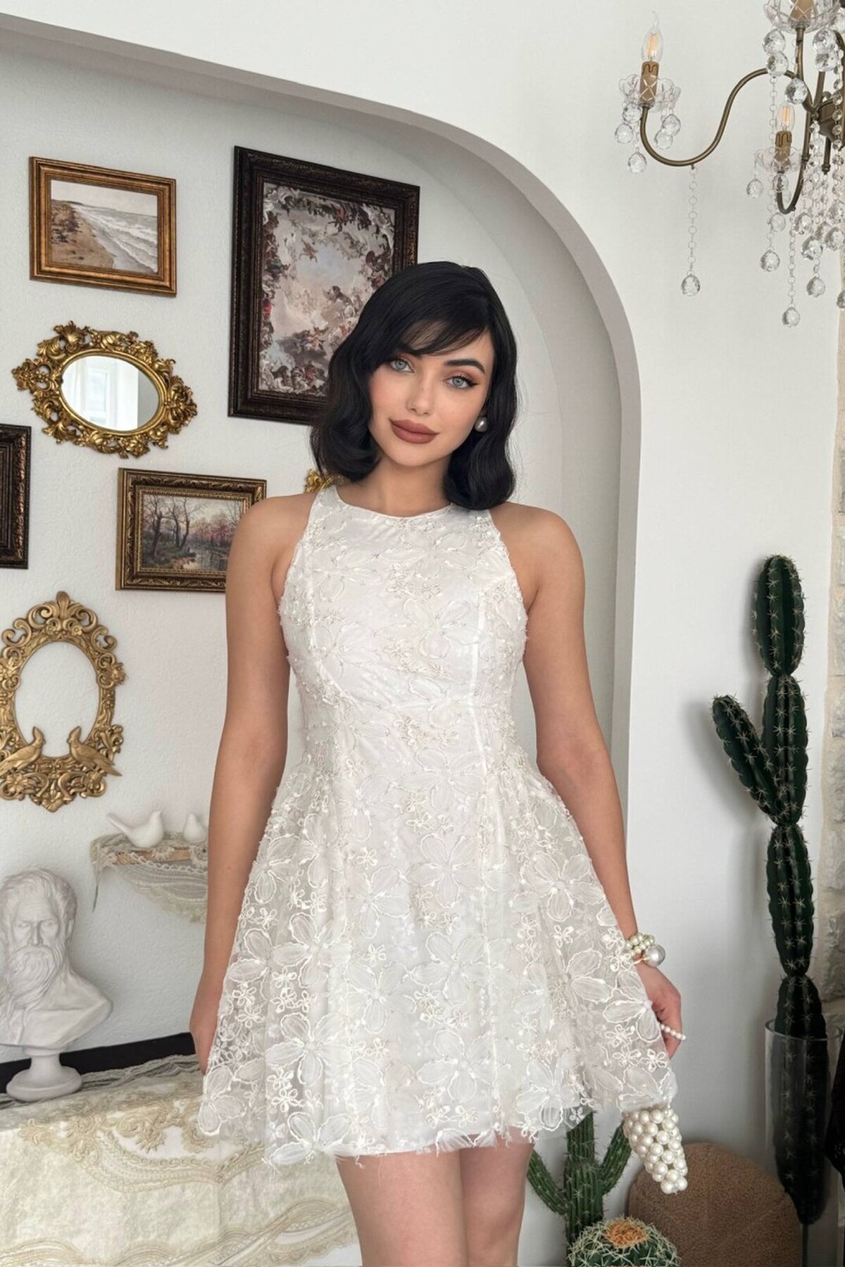 Oyul Flower Patterned Dress