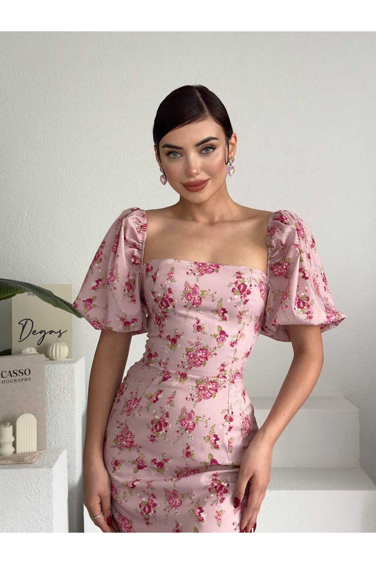 POLUM MİDİ ELBİSE