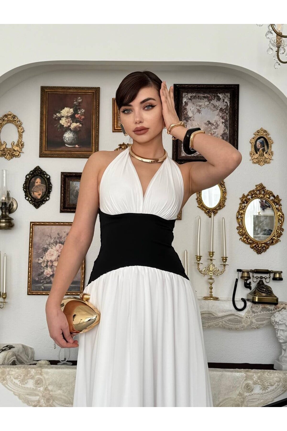 Unre Korse Görünümlü Elbise