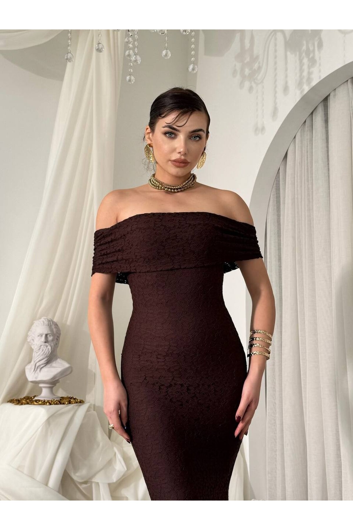 Uyef Straplez Elbise