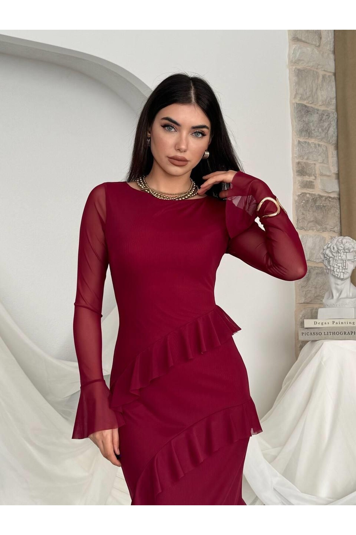 Vexi Fırfırlı Elbise