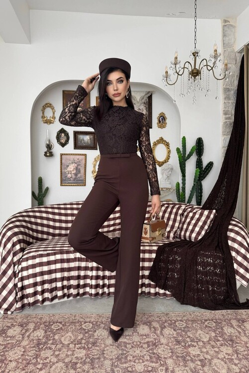 Buses Belted Jumpsuit