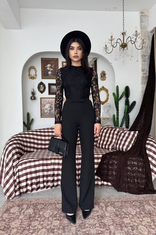 Buses Belted Jumpsuit