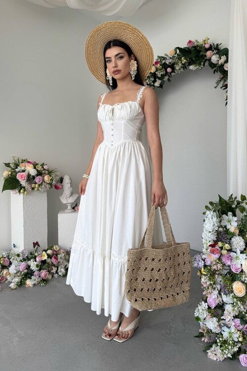 Ceck Midi Dress