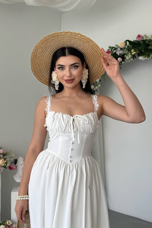 Ceck Midi Dress