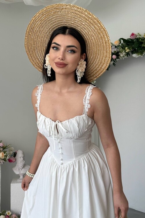 Ceck Midi Dress