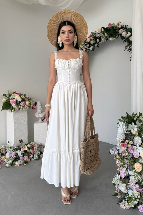 Ceck Midi Dress