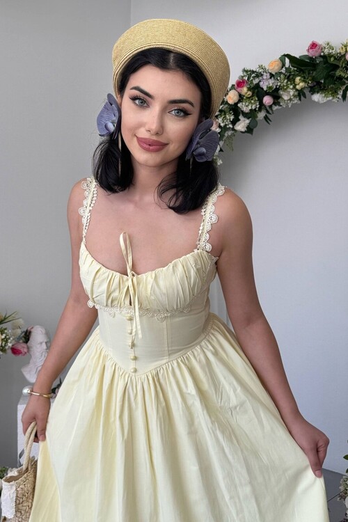 Ceck Midi Elbise