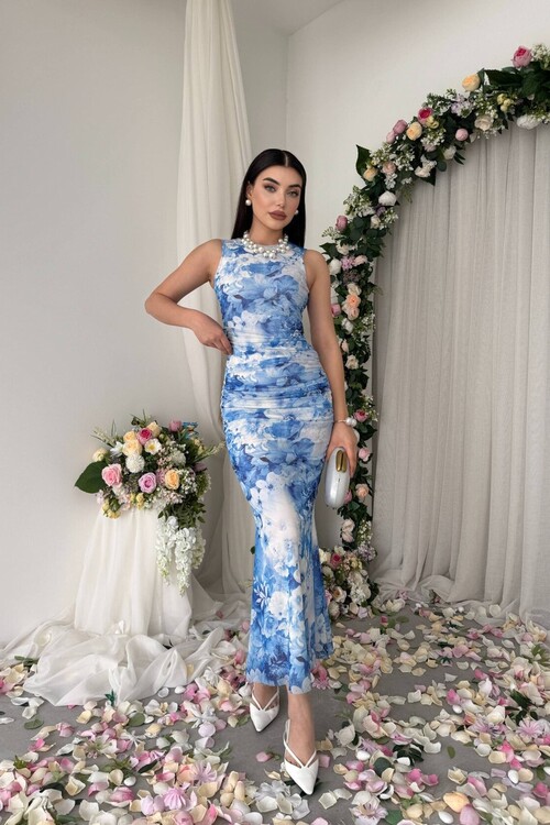 Cera Büzgülü Elbise