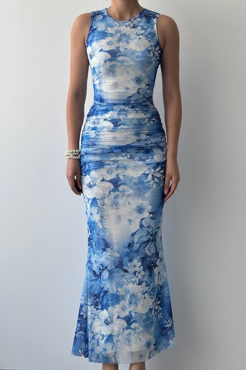 Cera Büzgülü Elbise