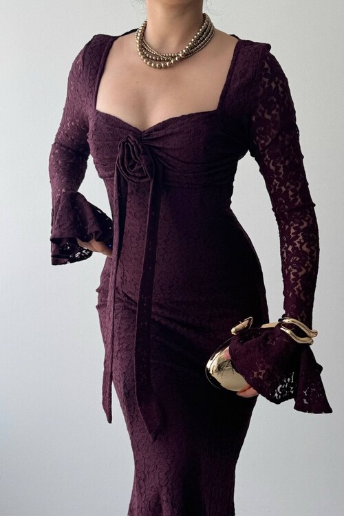 Cesam Rose-Detail Dress