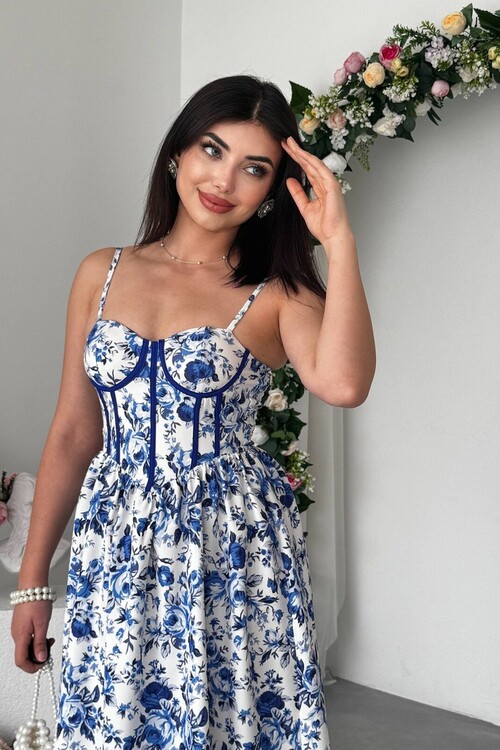 Delya İp Askılı Elbise