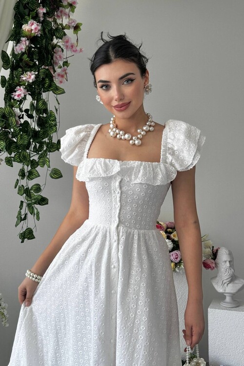 Denep Button Detail Dress