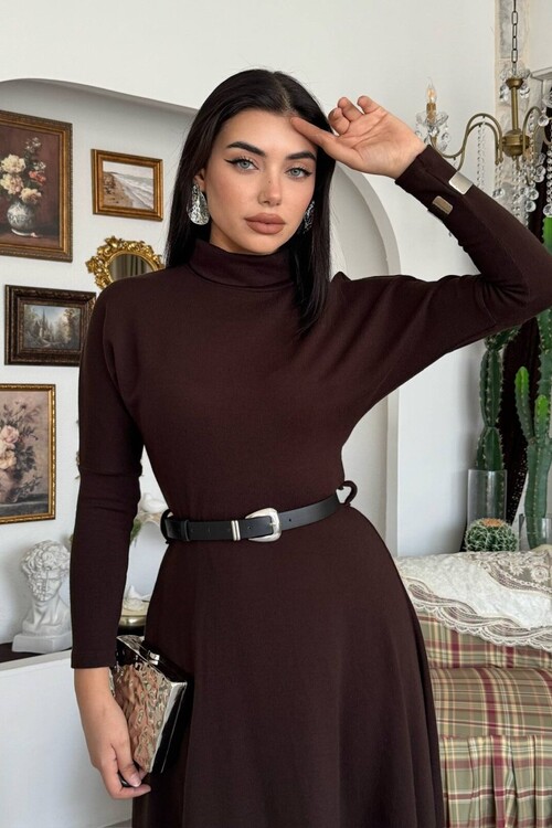 Dina Belt-Detail Dress