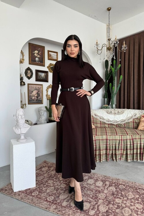 Dina Belt-Detail Dress
