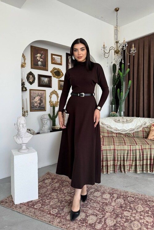 Dina Belt-Detail Dress