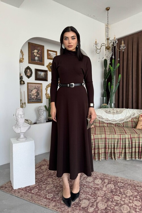 Dina Belt-Detail Dress